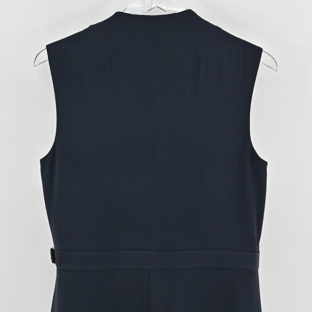 Theory Navy Sleeveless Wrap Dress - Picture 12 of 14